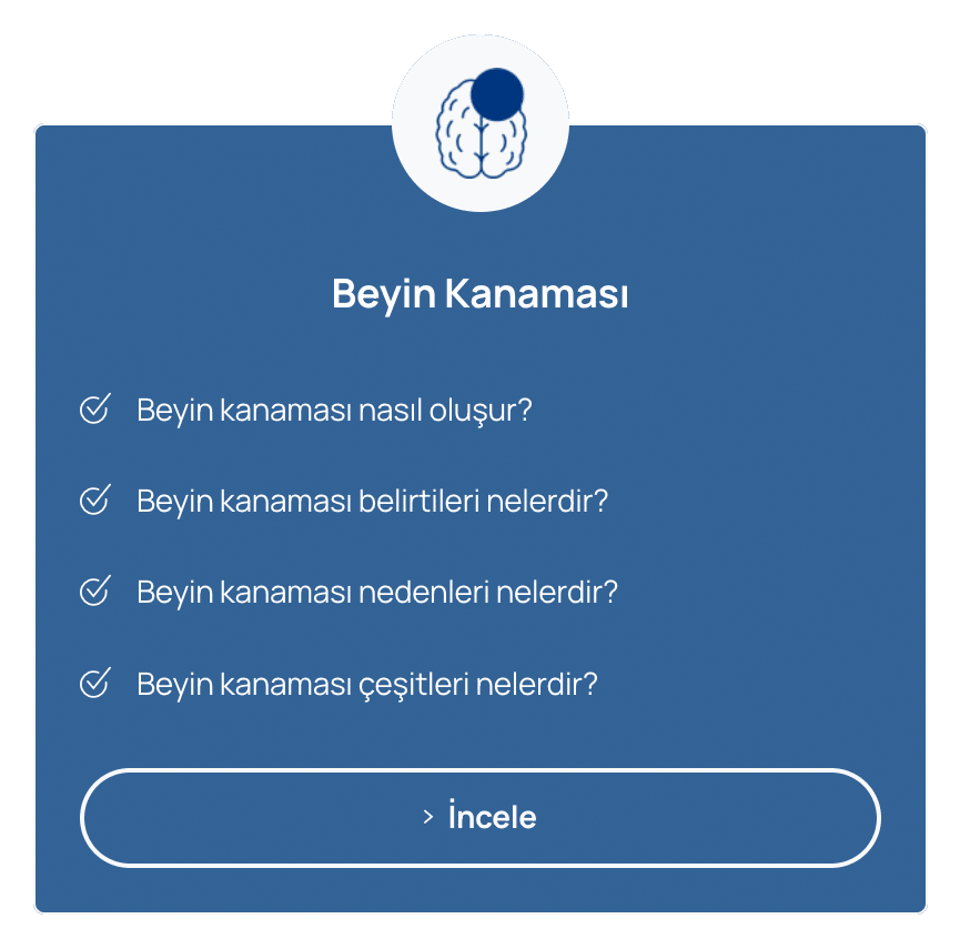 Beyin Kanaması - Prof. Dr. Hakan Sabuncuoğlu