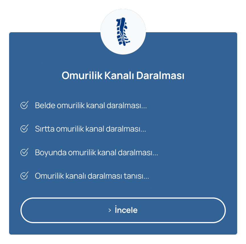 Omurilik Kanalı Daralması - Prof. Dr. Hakan Sabuncuoğlu